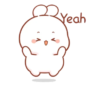 ⭐ emoji 🍭@Mycute_stickers cotton bunny Telegram sticker 13 of 47