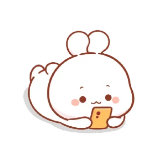 ⭐ emoji 🍭@Mycute_stickers cotton bunny Telegram sticker 1 of 47