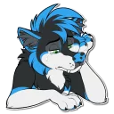 💙 emoji Leo Telegram sticker 11 of 19