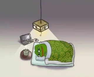 😴 emoji Sapo pepe Telegram sticker 15 of 50