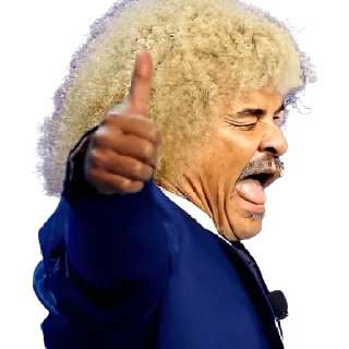 Sticker from Carlos Valderrama