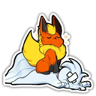 🦊 emoji Fyre Flareon Telegram sticker 22 of 59