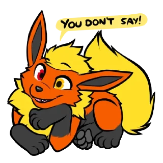 🙄 emoji Fyre Flareon Telegram sticker 12 of 59
