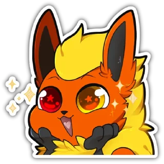 🤩 emoji Fyre Flareon Telegram sticker 16 of 59