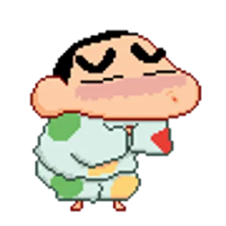😊 emoji Funny ShinChan 蜡笔小新 Telegram sticker 10 of 50
