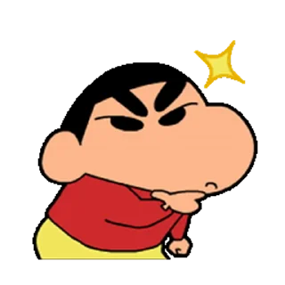 😊 emoji Funny ShinChan 蜡笔小新 Telegram sticker 11 of 50