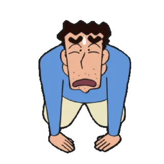 😊 emoji Funny ShinChan 蜡笔小新 Telegram sticker 18 of 50