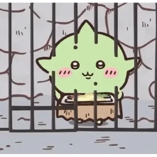 😊 emoji Chiikawa 哥布林 Telegram sticker 16 of 20