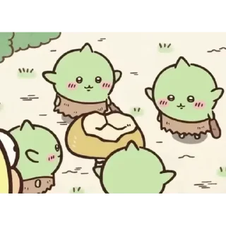 😊 emoji Chiikawa 哥布林 Telegram sticker 8 of 20