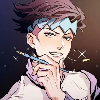 😁 emoji Kishibe Rohan - @Nagitokomamaru Telegram sticker 18 of 84