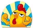⛅ emoji Hot Chicken / By OsmerOmar Telegram sticker 24 of 40
