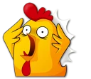 😱 emoji Hot Chicken / By OsmerOmar Telegram sticker 10 of 40