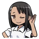 😌 emoji Nagatoro Telegram sticker 20 of 37