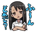 😐 emoji Nagatoro Telegram sticker 14 of 37