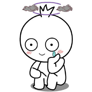 😊 emoji Cute Ghost Effect stickers @kal_pc Telegram sticker 18 of 24