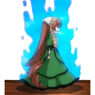🔥 emoji Rozen Maiden - Suiseiseki  翠星石 Telegram sticker 18 of 36