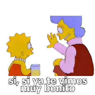 👋 emoji LOS SIMPSONS Telegram sticker 19 of 20