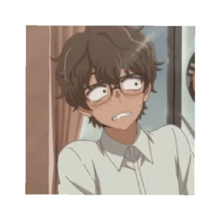 😰 emoji Rique - Senpai Telegram sticker 2 of 40