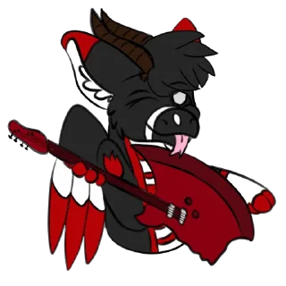 🎸 emoji Dante The Sassy Angle Dangle (Not for public use) Telegram sticker 8 of 42