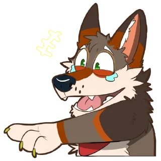 😂 emoji Frank Coyote Telegram sticker 17 of 68