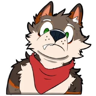 👁️ emoji Frank Coyote Telegram sticker 20 of 68