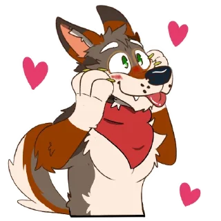 🥰 emoji Frank Coyote Telegram sticker 7 of 68