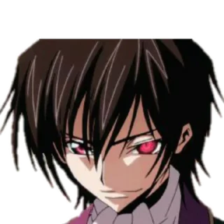 😏 emoji @figurinhass Code Geass Telegram sticker 16 of 31