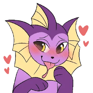 😳 emoji Virtual Vaporeon! Telegram sticker 12 of 26