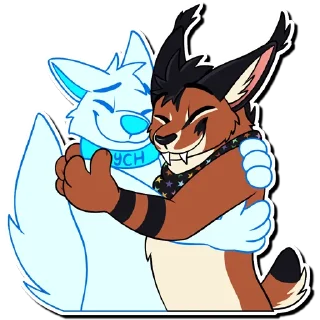 🤗 emoji Cooper Caracal Telegram sticker 13 of 46