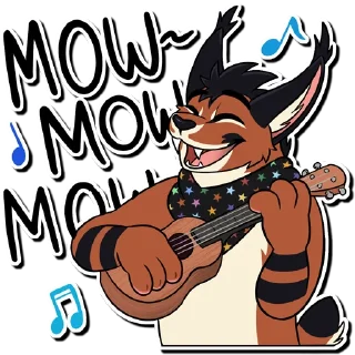 🎶 emoji Cooper Caracal Telegram sticker 14 of 46