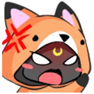 😠 emoji Foxo Telegram sticker 6 of 66