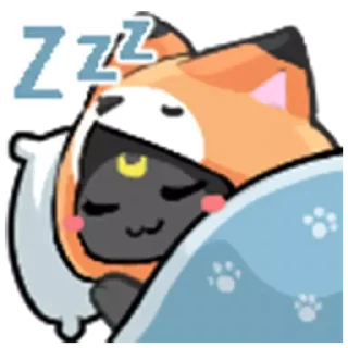 😴 emoji Foxo Telegram sticker 22 of 66