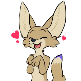 ❤️ emoji Foxy Telegram sticker 1 of 27