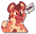 😃 emoji Cinnamon Wild Dog Telegram sticker 19 of 101