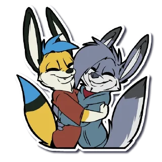 ❤️ emoji LilFox Hugs Telegram sticker 17 of 30