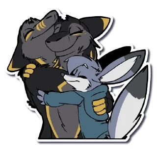 ❤️ emoji LilFox Hugs Telegram sticker 21 of 30