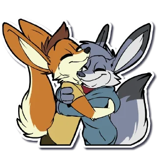 ❤️ emoji LilFox Hugs Telegram sticker 16 of 30