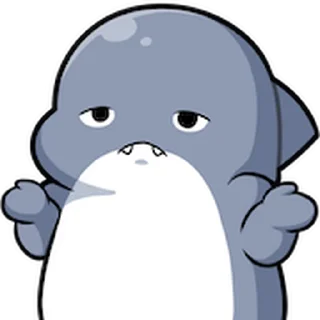 😊 emoji 胖鯊魚鯊西米★表情貼~嗨翻天 @kal_pc Telegram sticker 18 of 41
