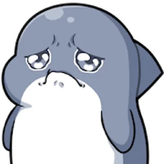 😊 emoji 胖鯊魚鯊西米★表情貼~嗨翻天 Telegram sticker 15 of 40