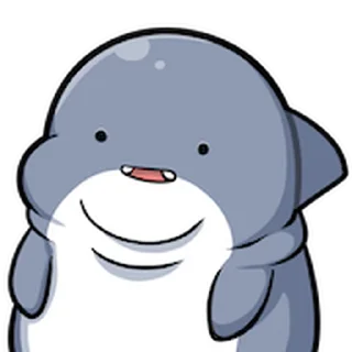 😊 emoji 胖鯊魚鯊西米★表情貼~嗨翻天 @kal_pc Telegram sticker 11 of 41