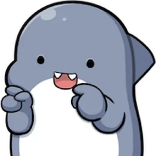 😊 emoji 胖鯊魚鯊西米★表情貼~嗨翻天 @kal_pc Telegram sticker 5 of 41
