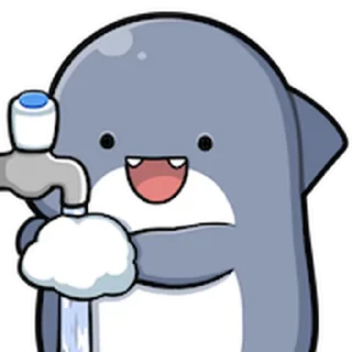 😊 emoji 胖鯊魚鯊西米★表情貼~嗨翻天 @kal_pc Telegram sticker 8 of 41