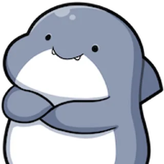 😊 emoji 胖鯊魚鯊西米★表情貼~嗨翻天 Telegram sticker 2 of 40