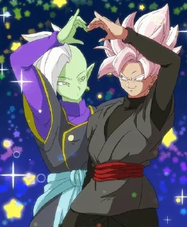 🖤 emoji Goku Black and Zamasu Telegram sticker 4 of 76