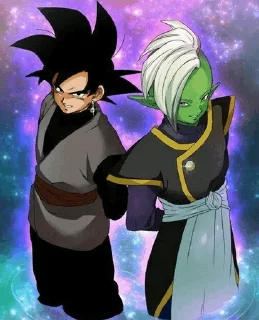 🖤 emoji Goku Black and Zamasu Telegram sticker 3 of 76
