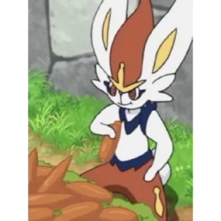 🥕 emoji Cinderace god Telegram sticker 22 of 34