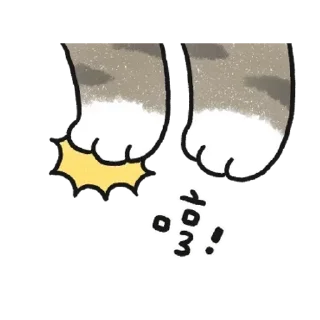 😊 emoji 貓咪的胖手手動起來 (虎斑) Telegram sticker 23 of 24