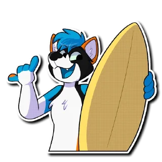 🏄 emoji Hi-Fi Telegram sticker 7 of 9