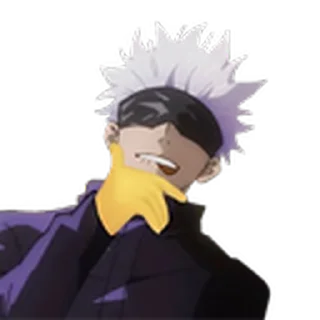 😊 emoji Gojo sticker by คนหล่อ Telegram sticker 6 of 19