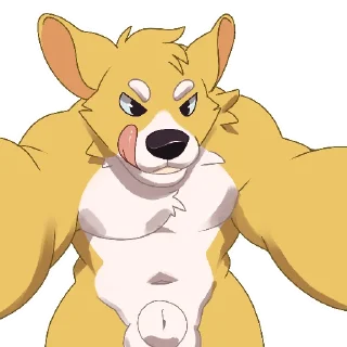 🍆 emoji Duke Corgi Telegram sticker 13 of 120